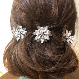 Ti Adora Larissa Crystal Hair Sticks Set of 3